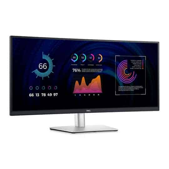 Dell 34" P3424WE WQHD Curved USB-C Hub IPS Monitor